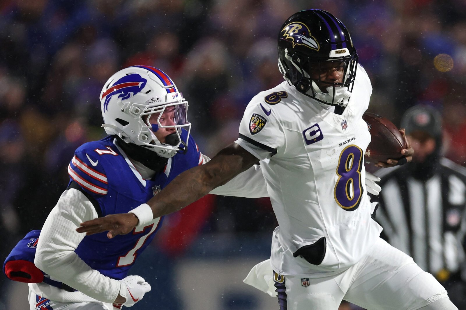 two football players in a game