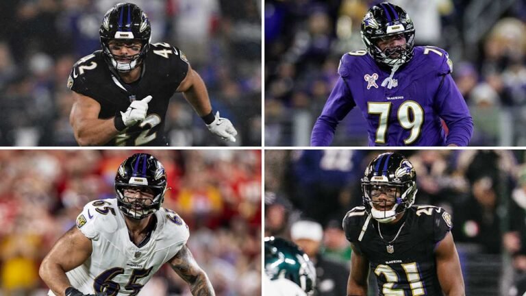 a collage of football players
