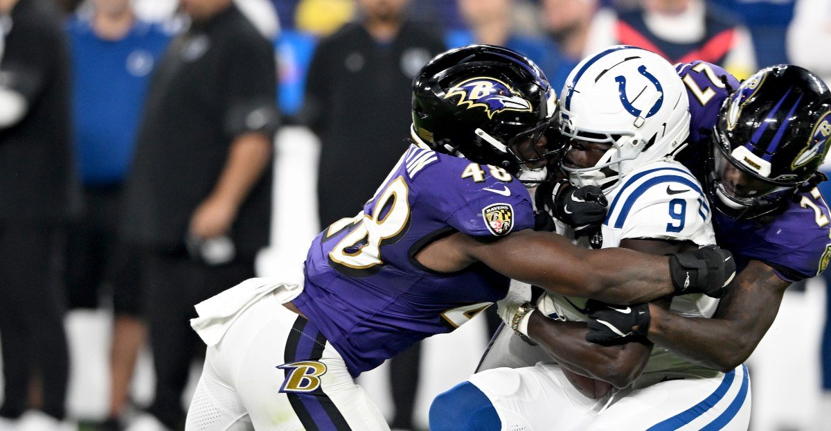 gettyimages 2229009774 The Baltimore Ravens elevated linebacker Chandler Martin and cornerback Amani Oruwariye from the practice squad for Sunday’s game against the Cleveland Browns, per the NFL’s transaction wire. This story will be updated with more information.