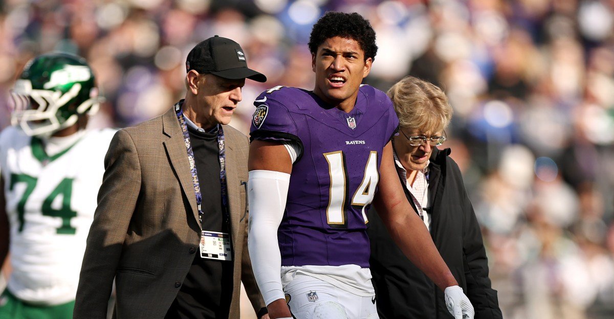 gettyimages 2248106146 The Baltimore Ravens listed quarterback Lamar Jackson and safety Kyle Hamilton, their most important players on either side of the ball, as non-participants in their first practice of Week 13. This is the third week in a row that Jackson missed the first practice of the week in what could be a pattern for the