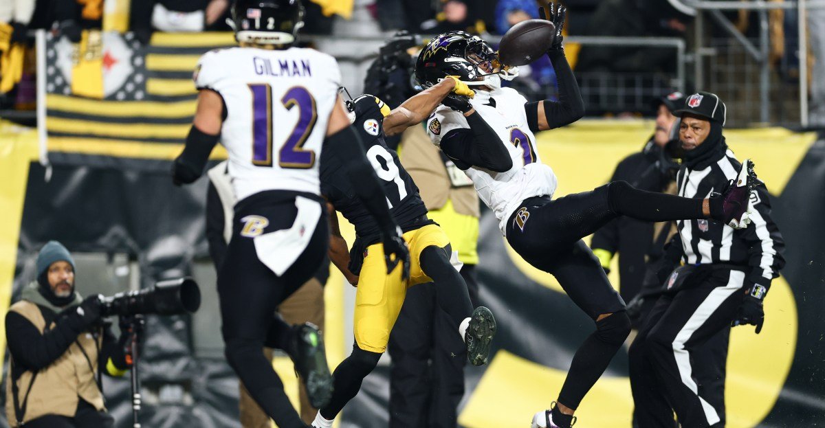 gettyimages 2254683468 Zay Flowers came alive in the fourth quarter and the Baltimore Ravens rallied to take a late lead against the Pittsburgh Steelers. Then they relinquished that lead, but drove the length of the field to set up a game-winning field goal attempt. Tyler Loop pushed it wide right and the Baltimore Ravens are headed home.